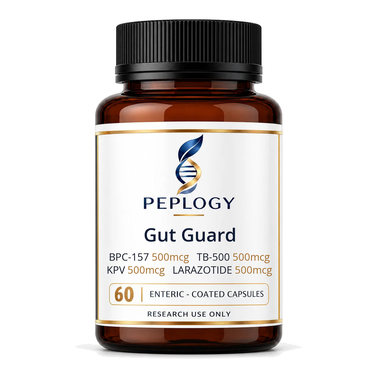 Gut Guard Capsules for research by Peplogy