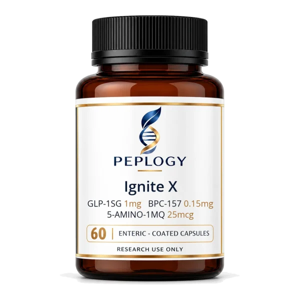 Ignite X Capsules for research by Peplogy