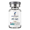 PT-141 10 MG research peptide vial by Peplogy