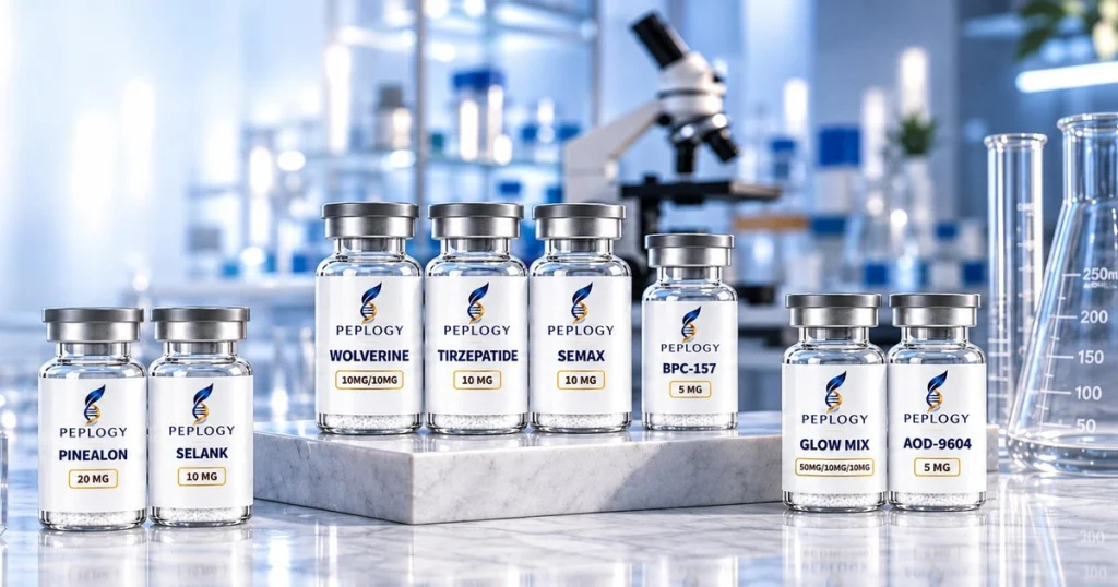 Wholesale research peptide vials from Peplogy